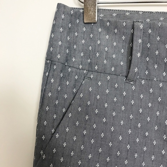 Ann Taylor Signature printed cotton pants 0 NWOT - Picture 4 of 8